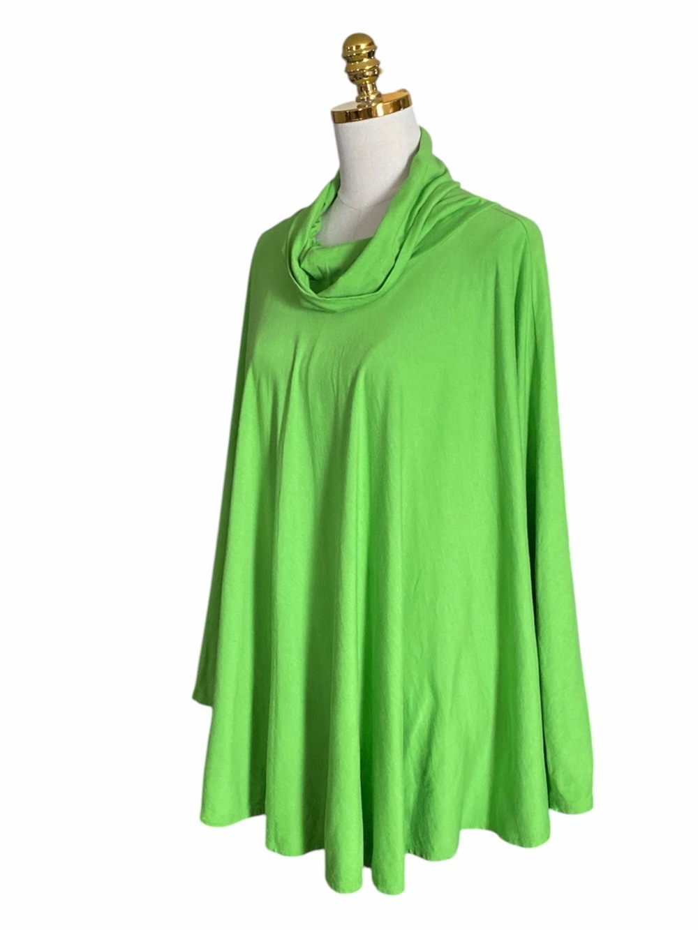 J Crew Women Oversized Lagenlook Cowl-Neck Cape Tunic Top Medium